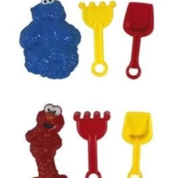 BUNDLE of 3 Packages PBS Sesame Street Sand, Mold and Shovel - Picture 2 of 4